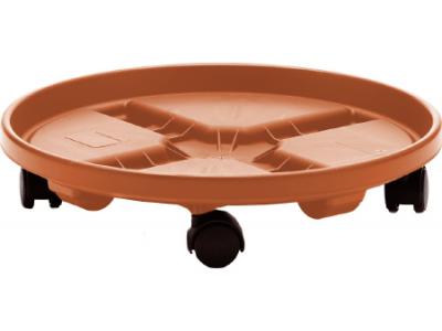Round Plant Caddy Tan 3.6" H x 12" Dia.