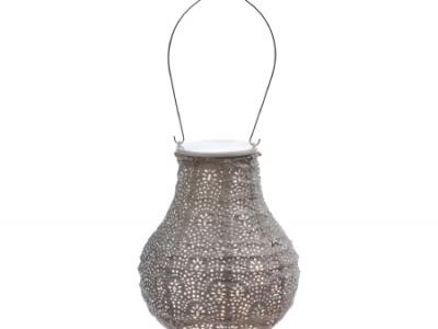 Bulb Fan Battery Lantern Taupe