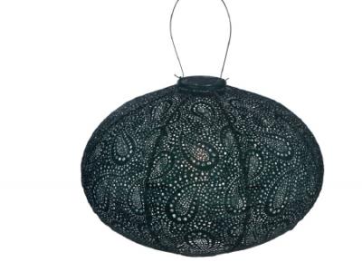 Oval Paisley Battery Lantern