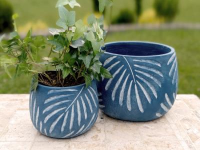 Blue Planters Set