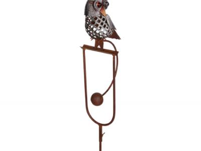 ROCKING PERCHED OWL STAKE
